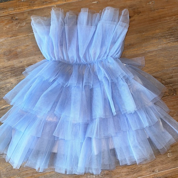 Mable Blue Tulle Dress - Picture 6 of 7